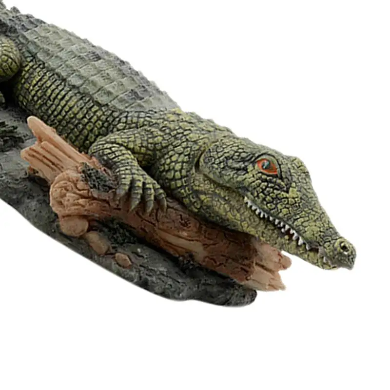 Аэратор для аквариума из искусственной смолы крокодил аэратор ландшафта