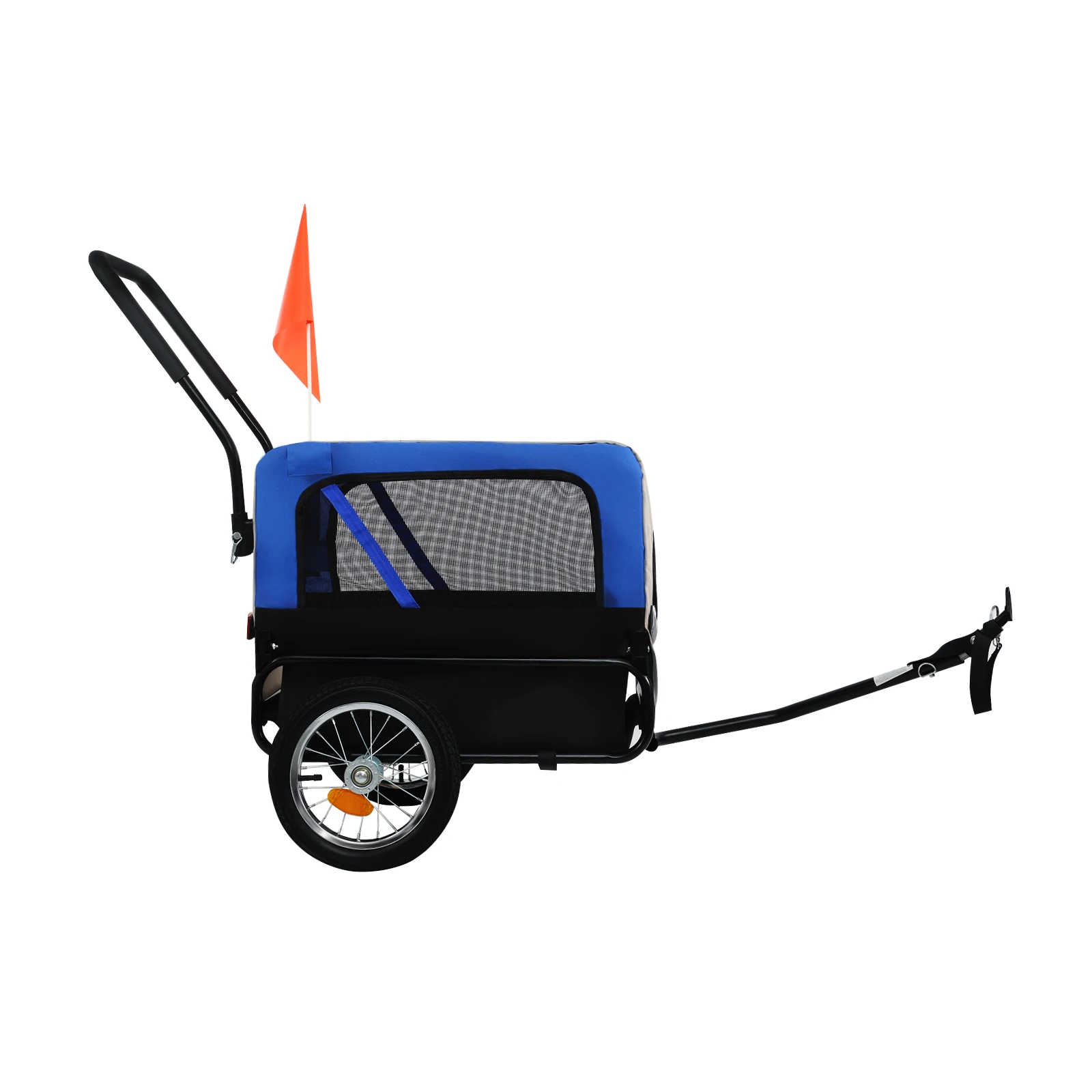Yonntech 2 in 1 Convertible Wheels Bike Pet Dog Trailer Jogging Stroller Cargo Trolley Push Carts Storage Cart | Дом и сад