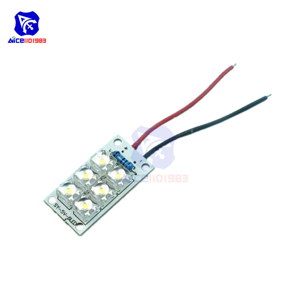 

diymore 5V 6 LED Bulb Board White for Car