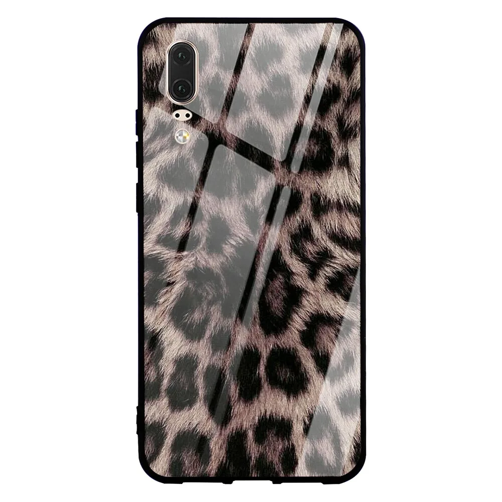 Чехол для телефона Huawei P30 с леопардовым принтом стеклянный чехол P10 P20 Pro P Smart Mate 20