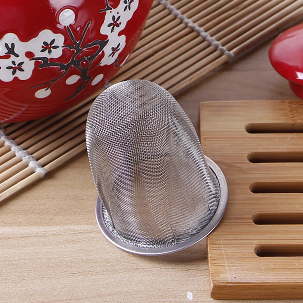 New Diameter 5.1-9CM Mesh Tea Infuser Reusable Tea Strainer Stainless Steel Teapot Leaf Spice Filter Drinkware Accessories