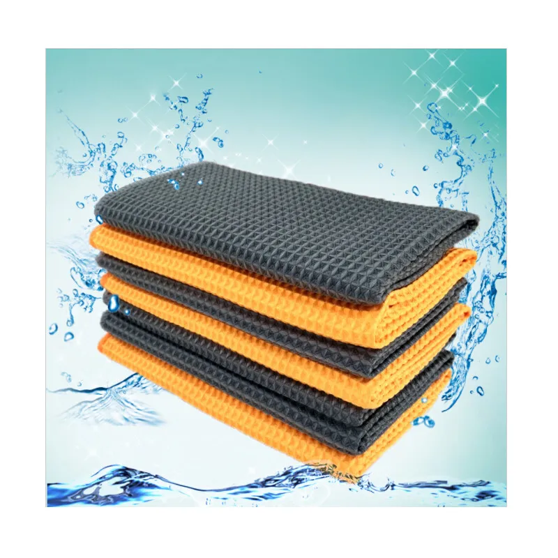 

5 pcs/lot Extra Soft Waffle Car Wash Towel Honeycomb Cloth Microfiber Wipes Cleaning Drying Cloth Car Care Cloth Never Scrat
