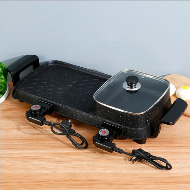 Новый электрический гриль одиночная кастрюля многофункциональный бытовой