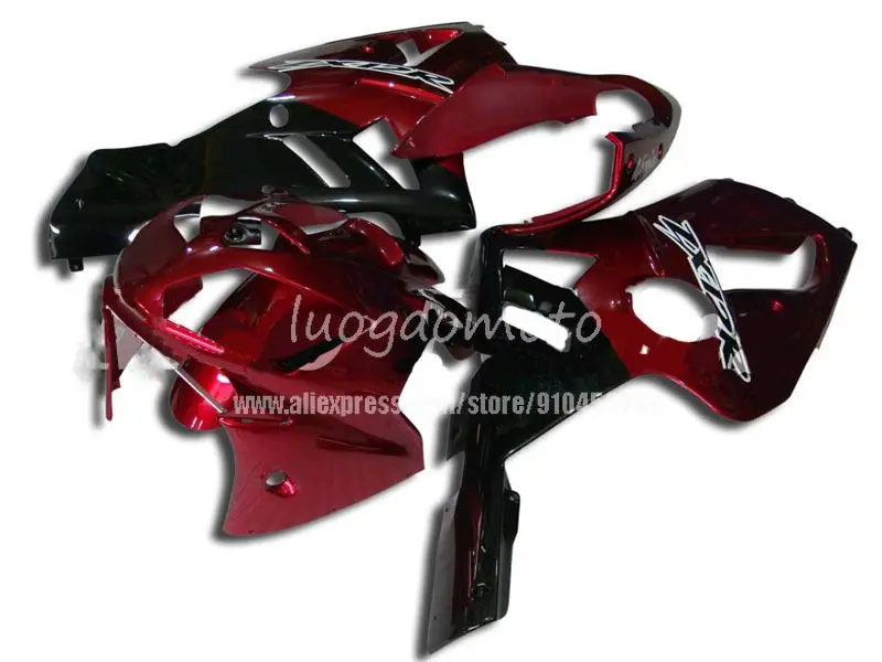 

Комплект обтекателей красного и черного цвета для кузова KAWASAKI ZX1200 ZX12R 1200CC 2002 2003 2004 2005 2006 zx12r 02 03 04 05 06