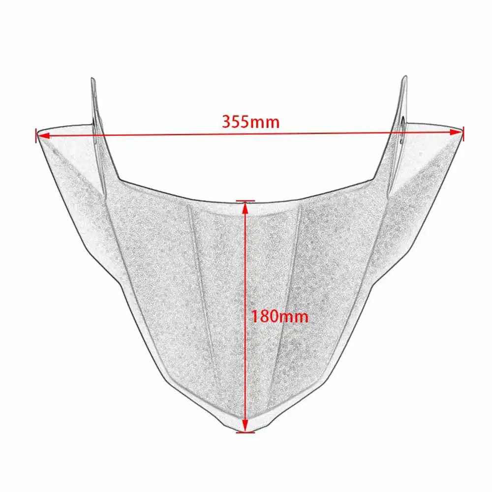 

Motorcycle Front Beak Fender Beak Nose Cone Extension Extender Cover Cowl Motorcycle Parts for Yamaha 2017-2019 FZ-09 MT-09