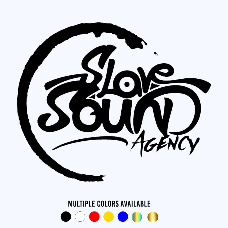 

CK20454# Various Sizes Die-cut Vinyl Decal Slove Sound Car Sticker Waterproof Auto Decors on Car Body Bumper Rear Window