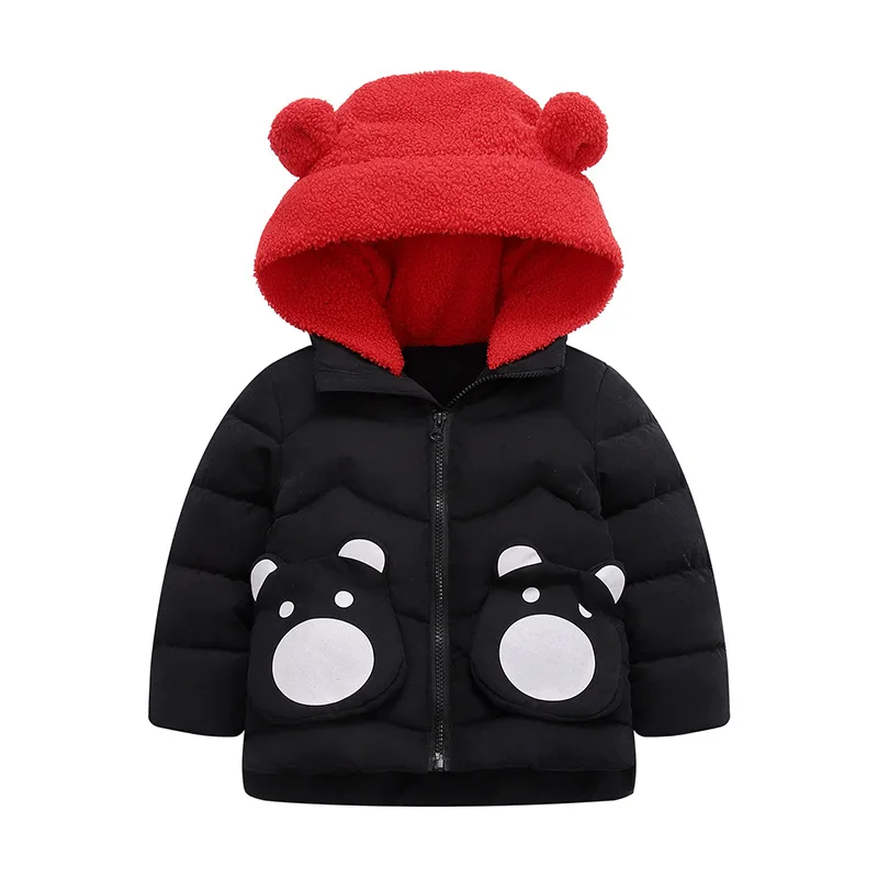 Детское пальто зимнее с принтом для девочек теплое утепленное Зимняя верхняя