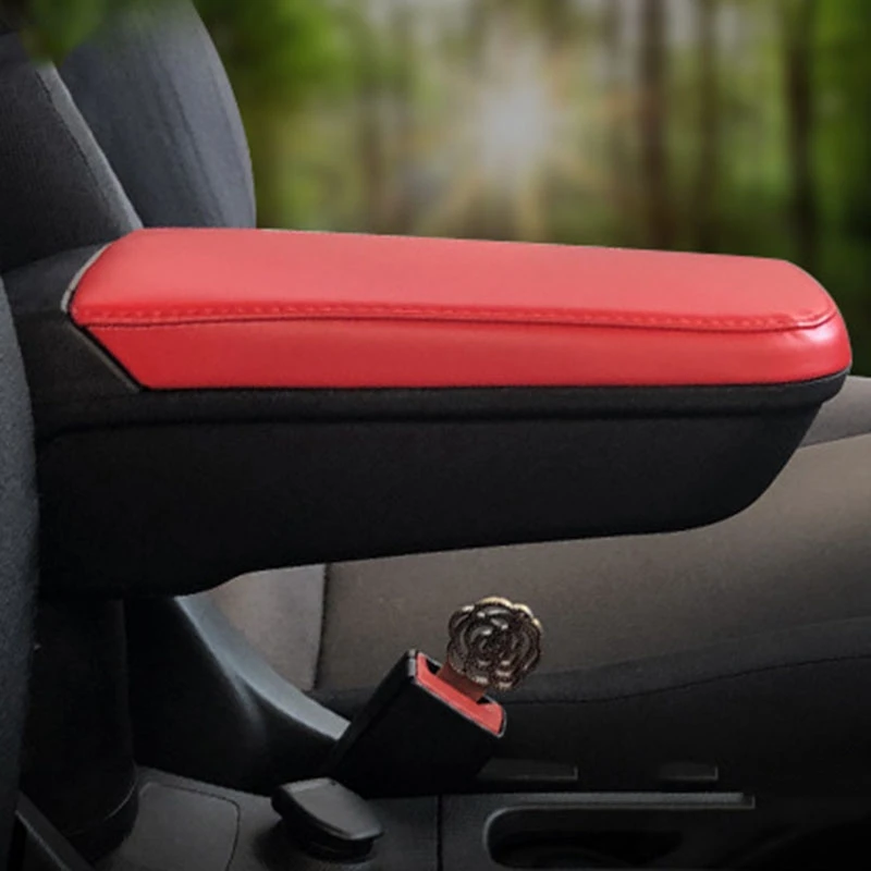 

Car Storage Box, Leather Armrest Box with Cup Holder Locker for Smart 453 Fortwo Forfour 2015-2018 Interior Accessories