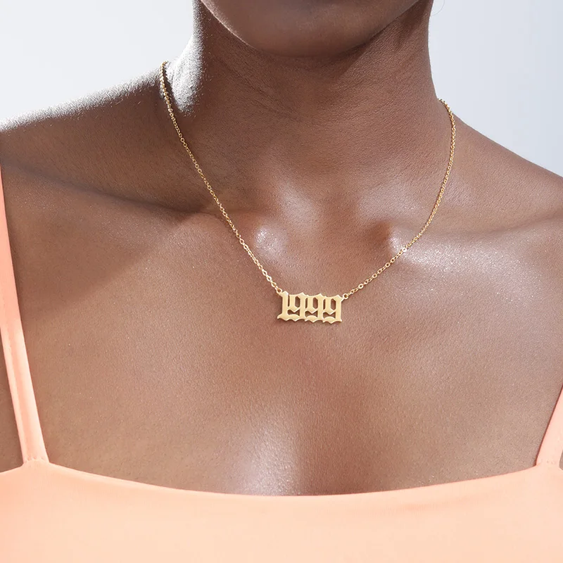 Ожерелья с подвесками в готическом стиле из нержавеющей стали 1985 2020|Ожерелья