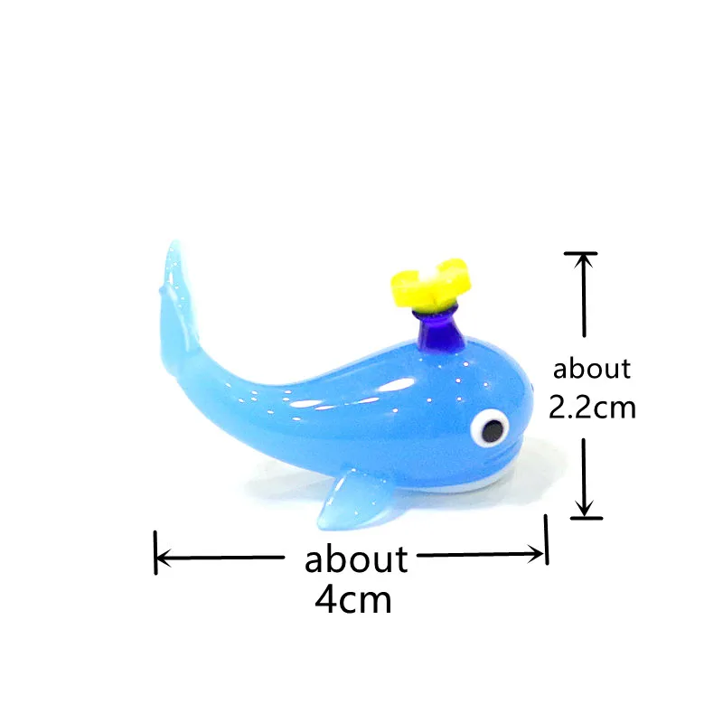 Стеклянная миниатюрная фигурка поросенка в японском стиле Разноцветные