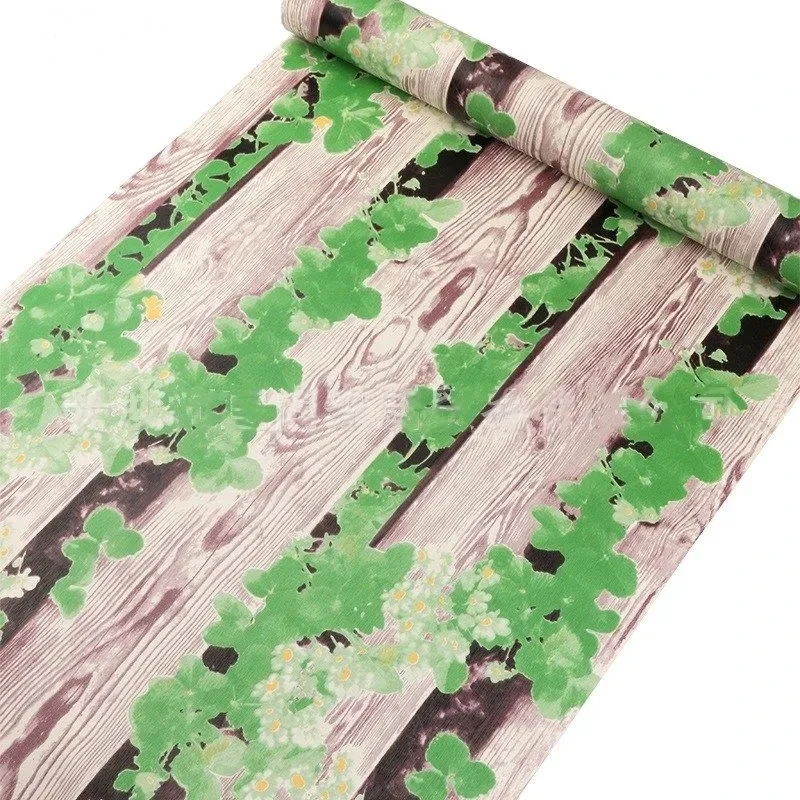 Декоративные самоклеящиеся обои из ПВХ Зеленый тростник Ивовый лист фоновая