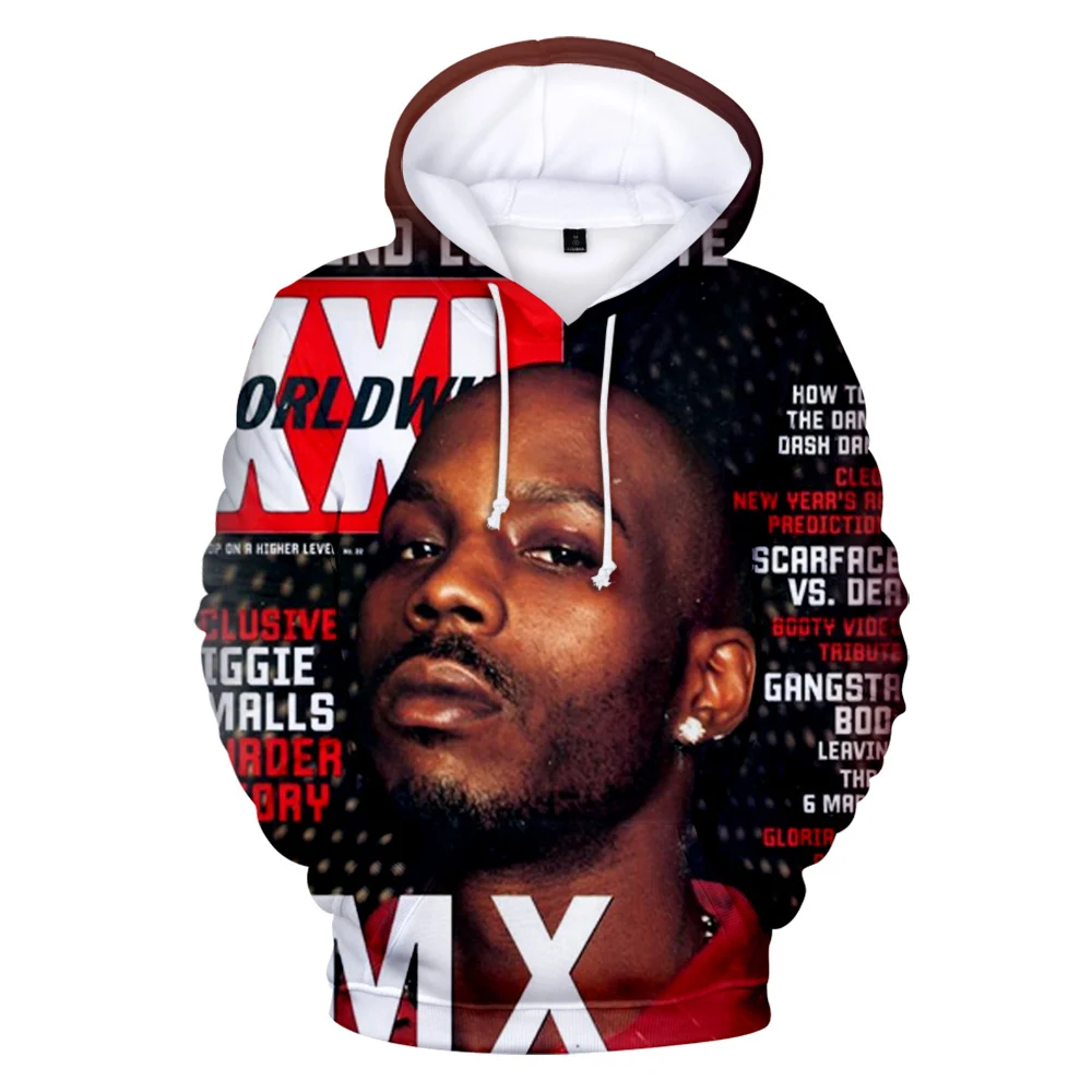 

DMX 3D Print Fashion Fall Winer Suit Hoodies Sportswear Hooded Youthful Hip hop Punk Women/Men The hooded Oversized 6XL