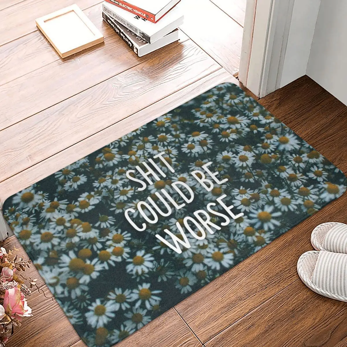 

Shit Could Be Worse Doormat Carpet Mat Rug Polyester Non-Slip Floor Decor Bath Bathroom Kitchen Living Room 40x60