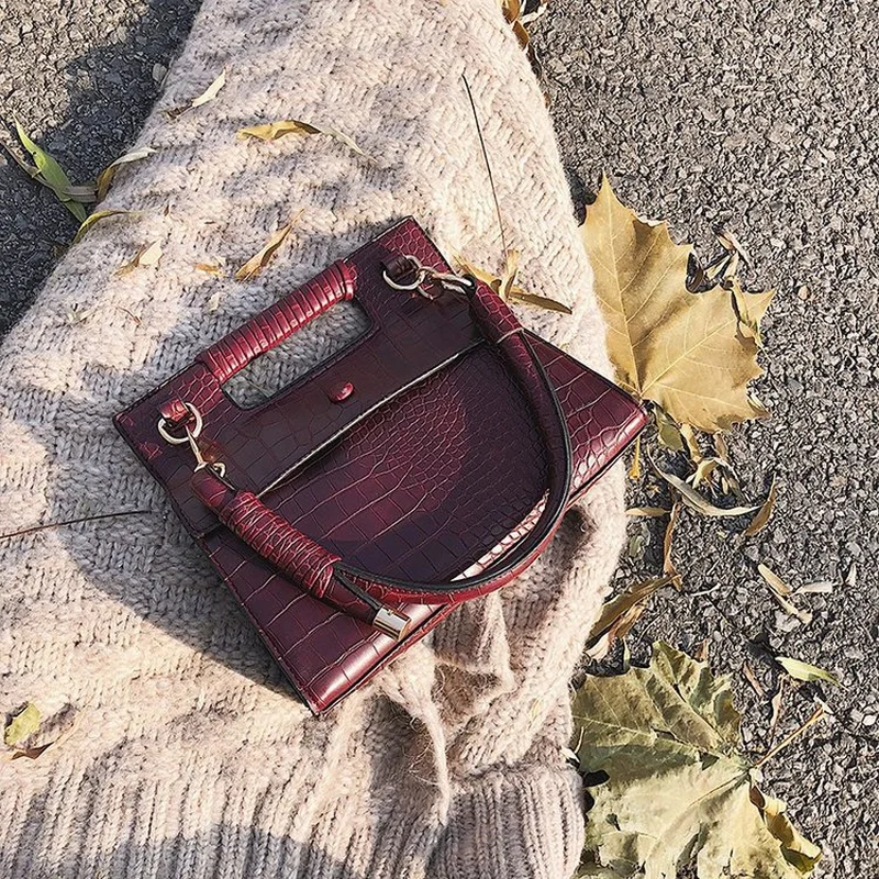 Женская Винтажная сумочка новинка 2019 Ретро квадратная сумка через плечо