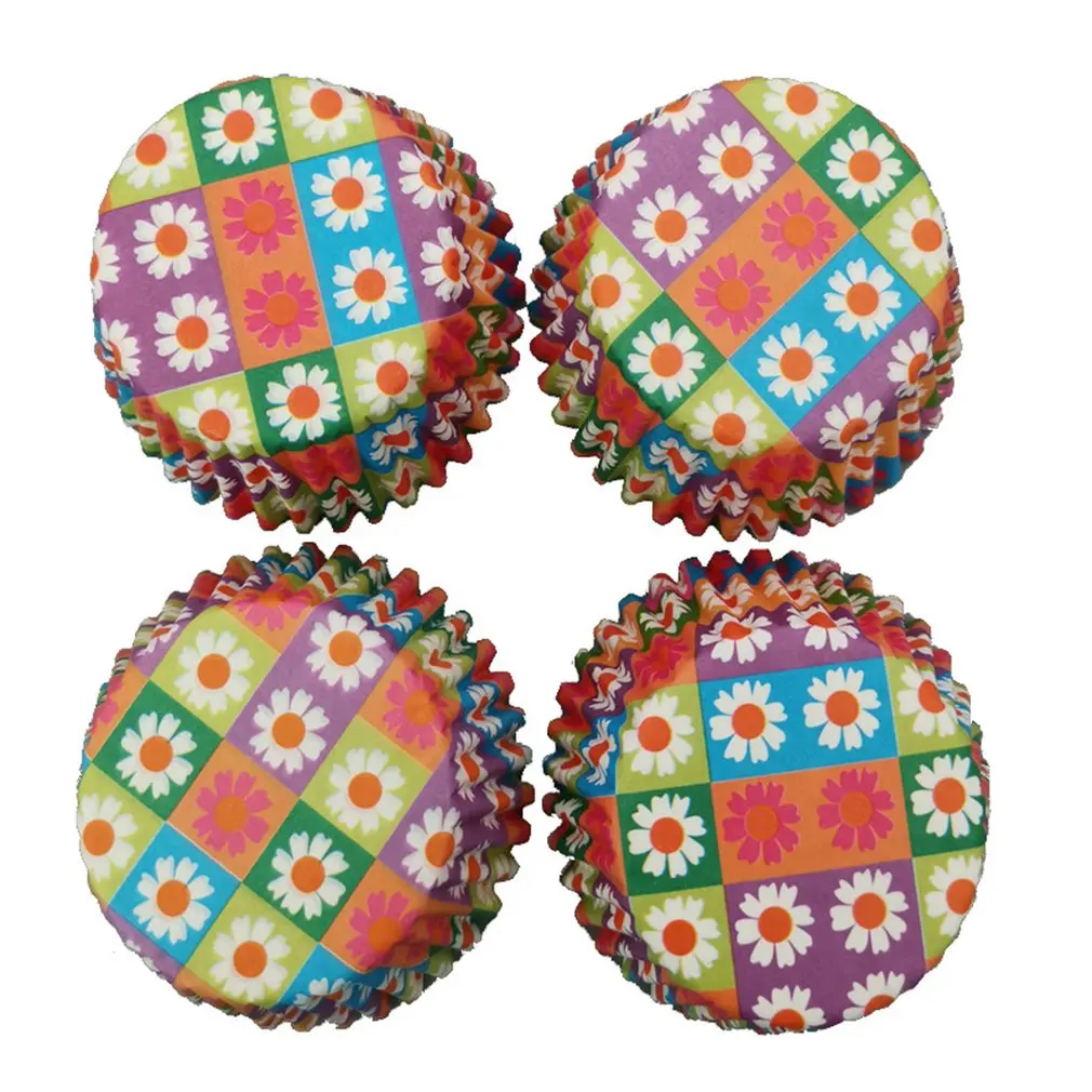 100 шт. чашка для выпечки кексов бумажные ящики коробка торта поднос формочка