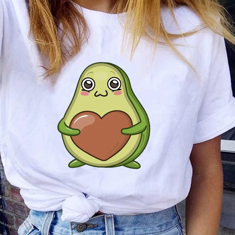 

Women Graphic Animal Flower Valentine's Day Love Short Sleeve Trend Cartoon Lady Clothes Tops Tees Print Female Tshirt T-Shirt