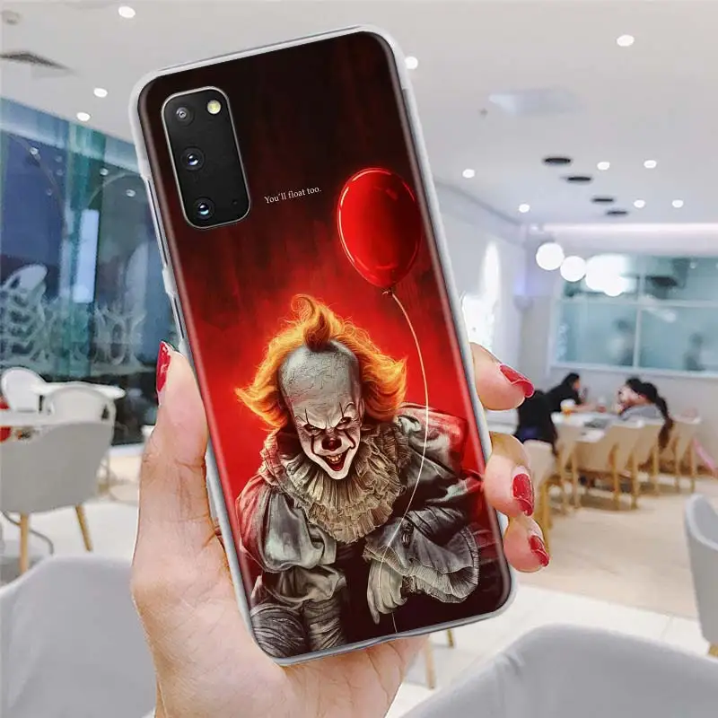 

Stephen King It Pennywise Phone Case For Samsung Galaxy S21 Ultra S20 FE 5G 8 9 10 Plus S20 Plus S20 Ultra Back Cover Coque Capa