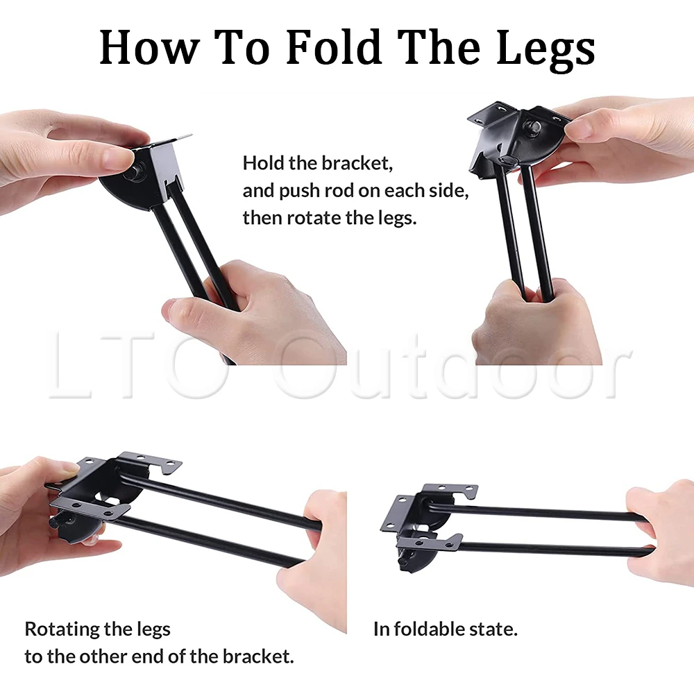 2/4 шт. складные металлические шпильки для стола 14 дюймов