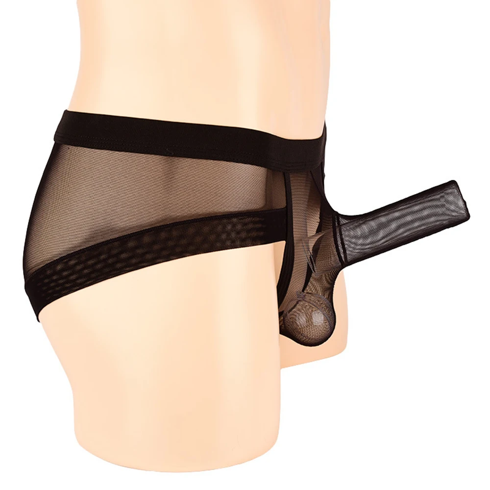 Мужское нижнее белье-футляр для пениса прозрачное Эротическое белье мужские