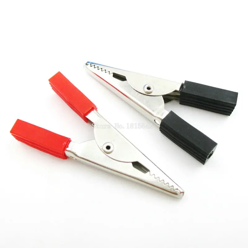 4 шт./лот 2 пары новые электрические зажимы типа крокодил изолированные