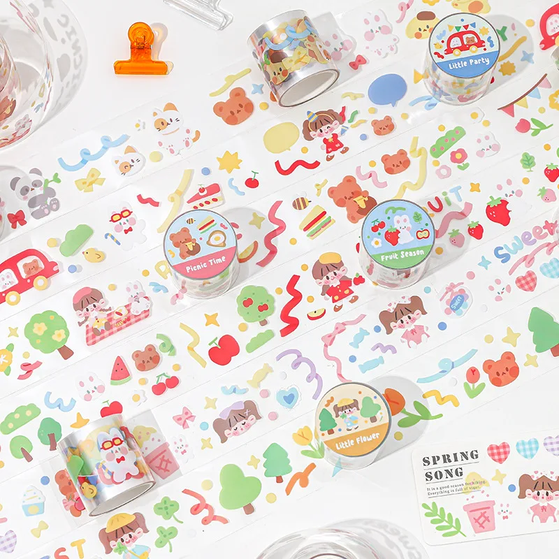 

1pc Soft world series Decorative Adhesive Tape Colorful Masking Tape Diy Scrapbooking Sticker Label Japanese Stationery
