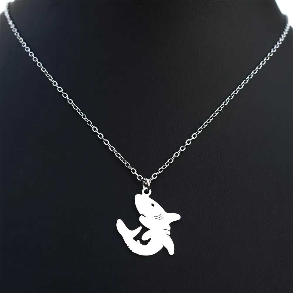 Ожерелье с подвеской в виде черепахи рака ящерицы рыбы цепочка из нержавеющей