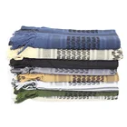 Уличный походный утолщенный хлопковый Шарф военный арабский тактический шарф для пустыни армейский шемаг шарфы с кисточкой для мужчин женщин мужчин