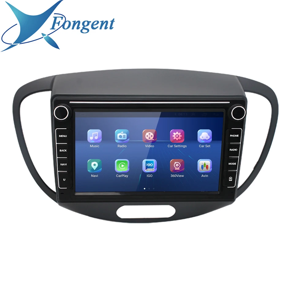 For Hyundai i10 2007 2008 2009 2010 2011 2012 2013 Android Vehicle Car Player Radio GPS Navigation CarPlay IPS Multimedia Player