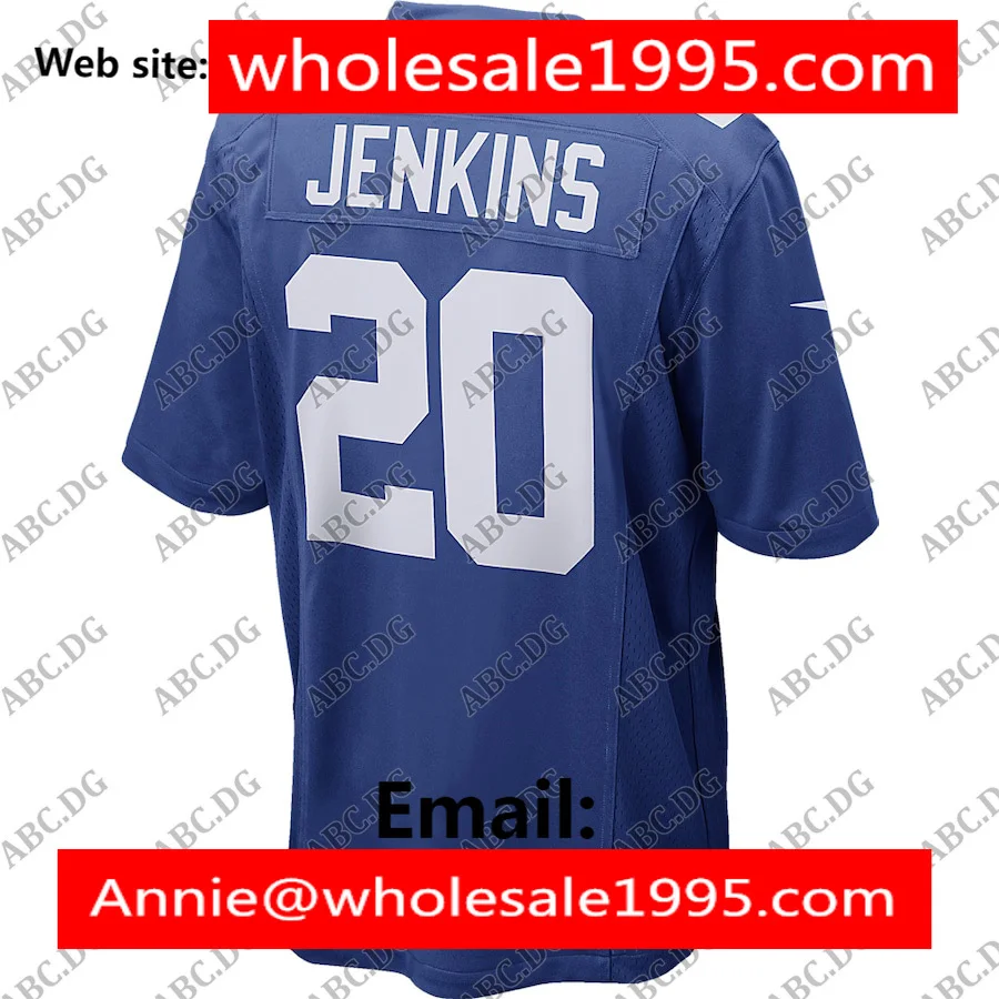 Мужские женские мужские детские молодежные Джерси с надписью New York Janoris Jenkins Royal