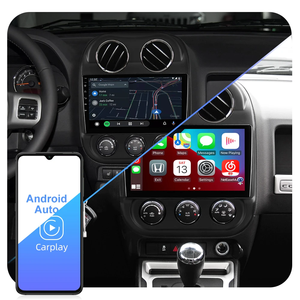Автомагнитола ISUDAR T72 QLED Android 10 для Jeep Compass 1 MK 2009-2015 GPS Автомобильный мультимедийный