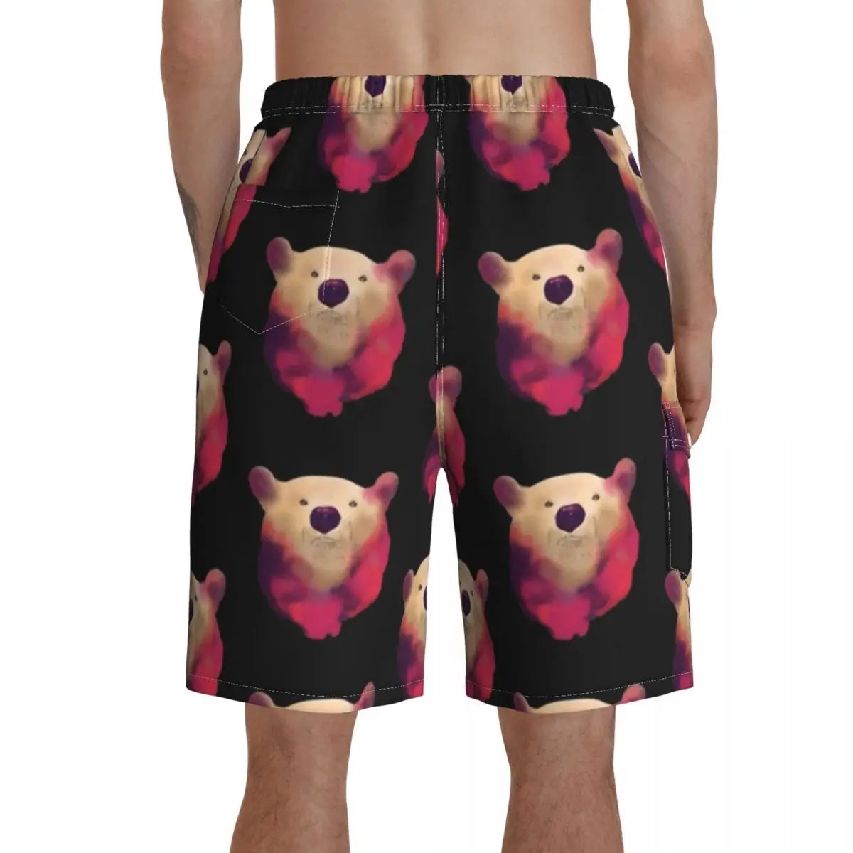 

Polar Board Shorts Pattern Bathing Swimming Trunks Polyester Men Swim Trunks