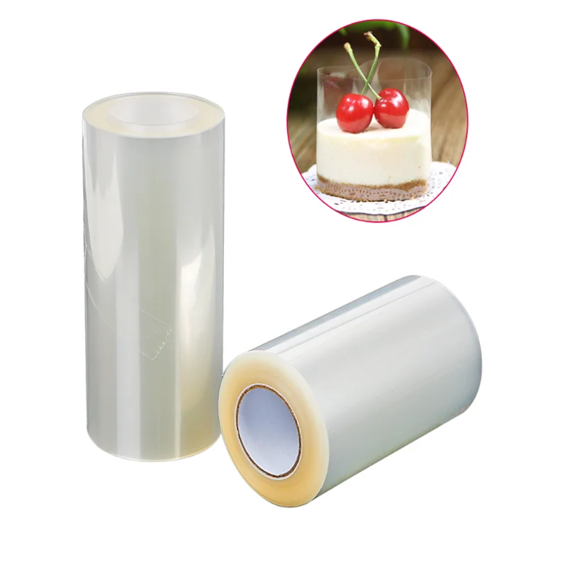 

1 Roll 8cm*10m/10cm*10m Cake Surround Film Transparent Cake Collar Kitchen Tool Acetate Cake Chocolate Candy for Baking Durable