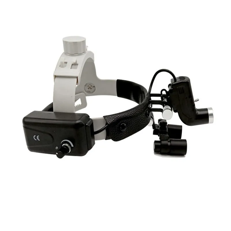 Медицинские лупы 4 0/5 0/6.0X R бинокулярная лупа + 5 Вт Светодиодный стоматологический налобный фонарь