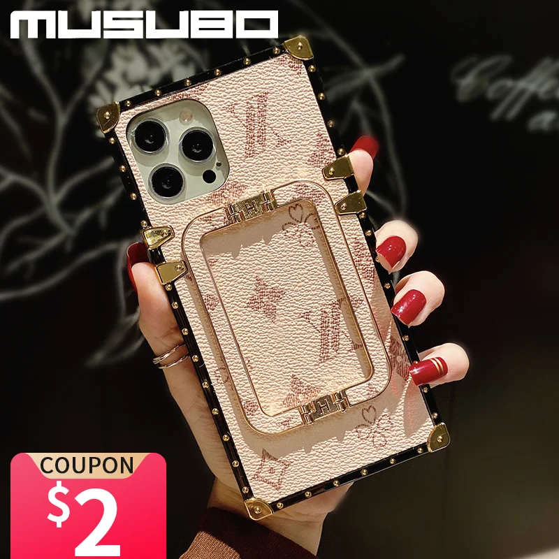 Musubo брендовый чехол для iPhone 13 Pro Max 12 Mini 11 роскошный кожаный чехол-подставка XR Xs 8 Plus