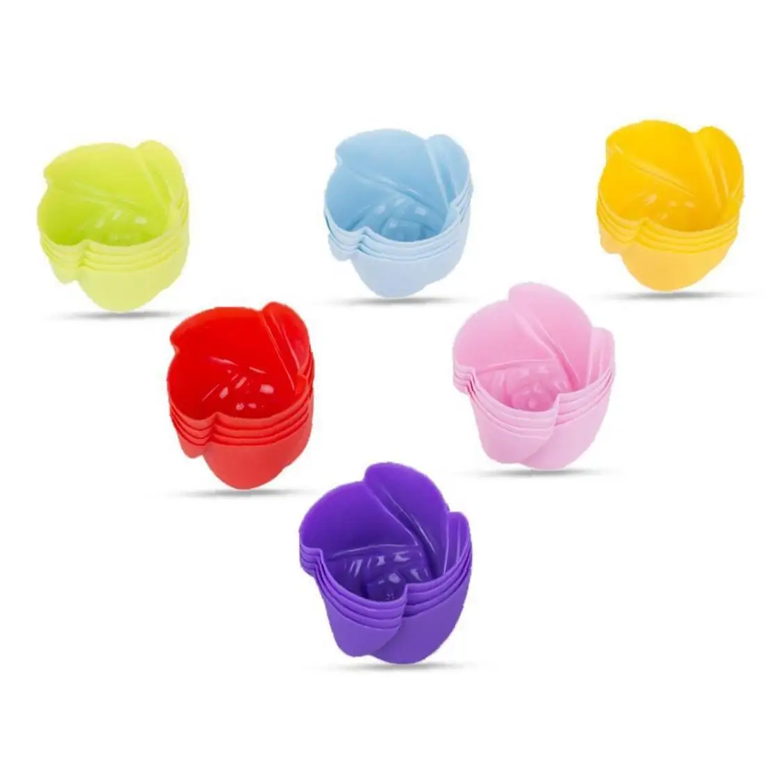 10 шт. Лепестки розы Силиконовые формы легко выпечки инструменты для Мусса Торт