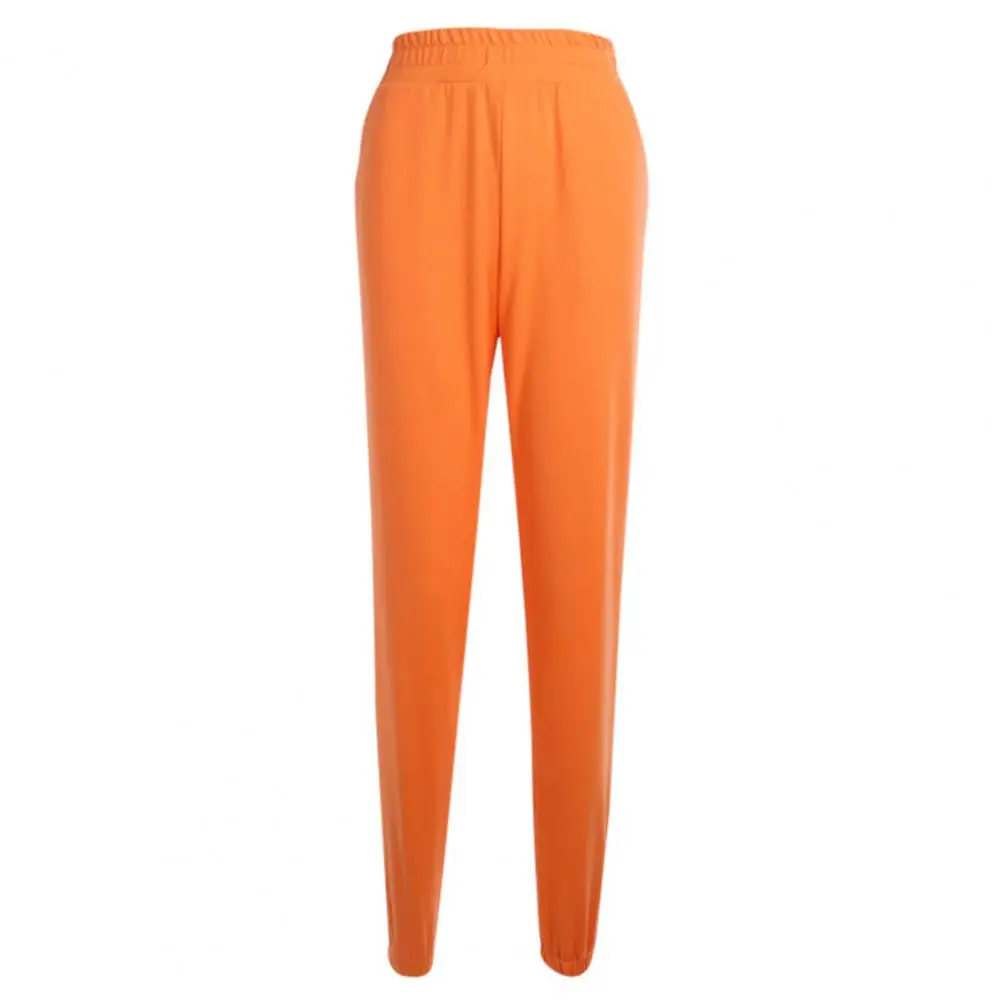 

Women Joggers Pencil Pants SweatPants High Waist Pants Streetwear Casual Pant Femme Fitness Sports Women Pants Trousers Orange