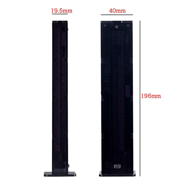 AS60 LED Music Spectrum Indicator Dual Channel 60 Professional Level Volume Display Electronic VU Meter | Электроника