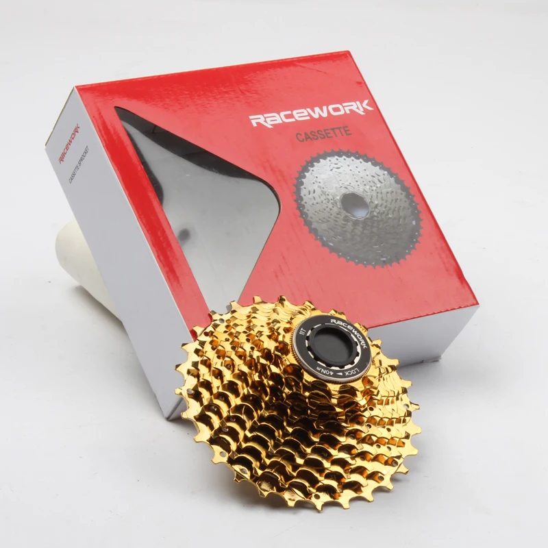 RACEWORK 11 скоростных дорожный мотоцикл кассета Цвет серебристый золотистый Bicycle Gold