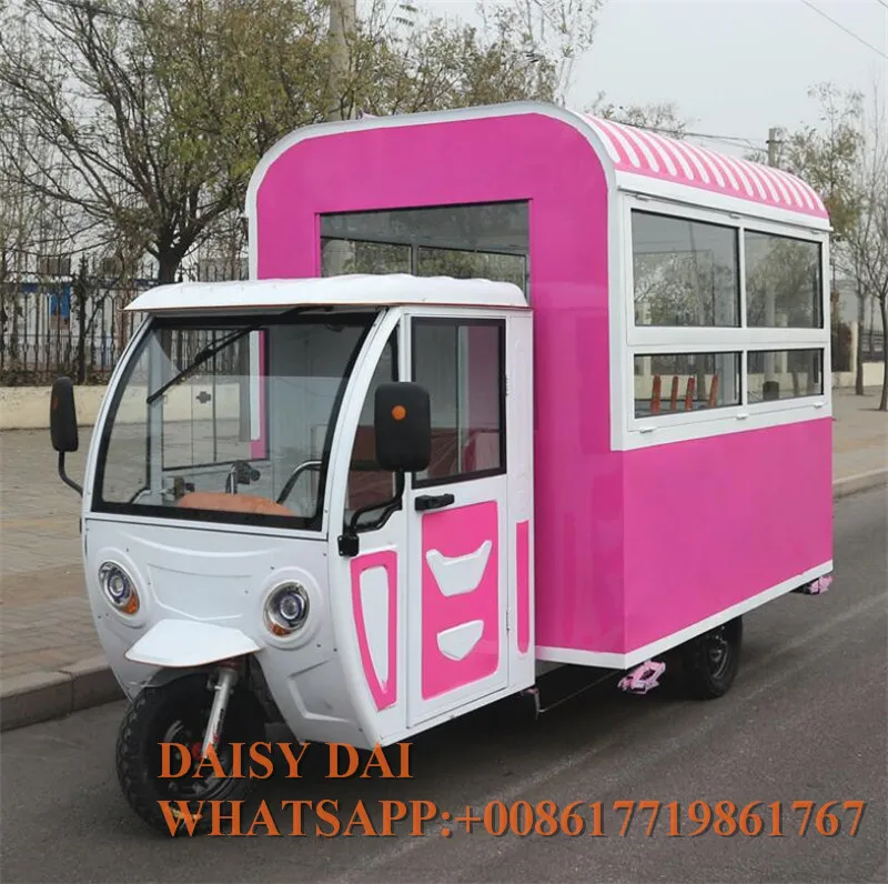 Уличный Мобильная электрическая тележка для подогрева 3 колесами быстрая Еда