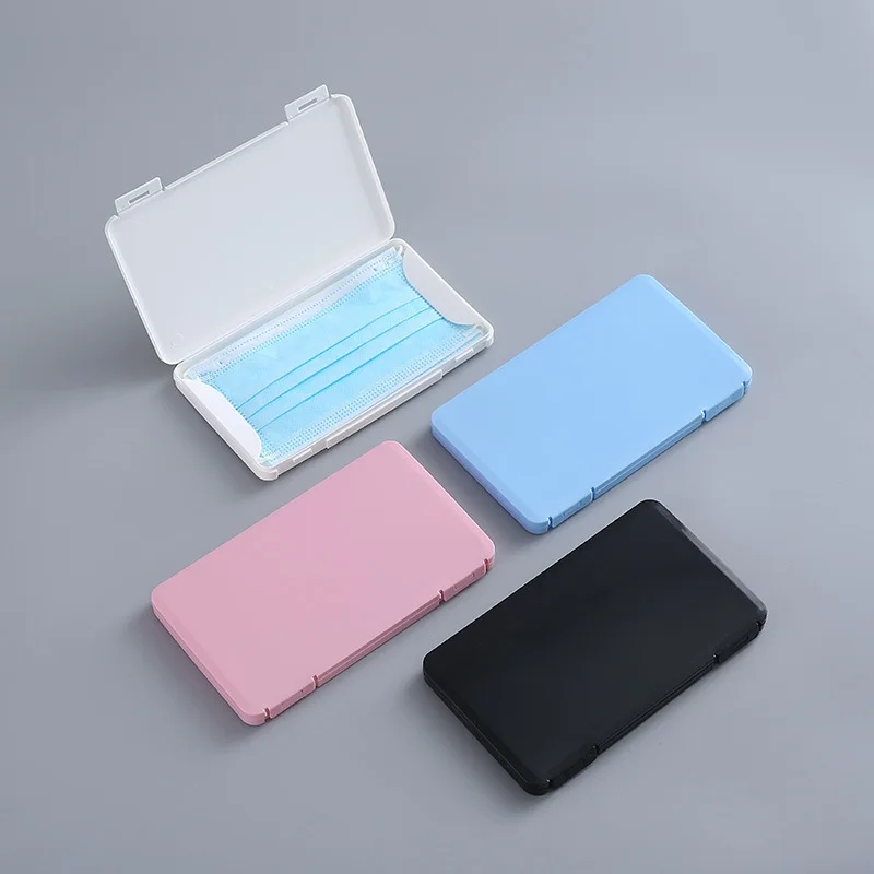 

Plastic Rectangular Mask Storage Box Mask Packaging Box Moisture-proof and Dustproof Portable Storage Box Disposable Mask Box