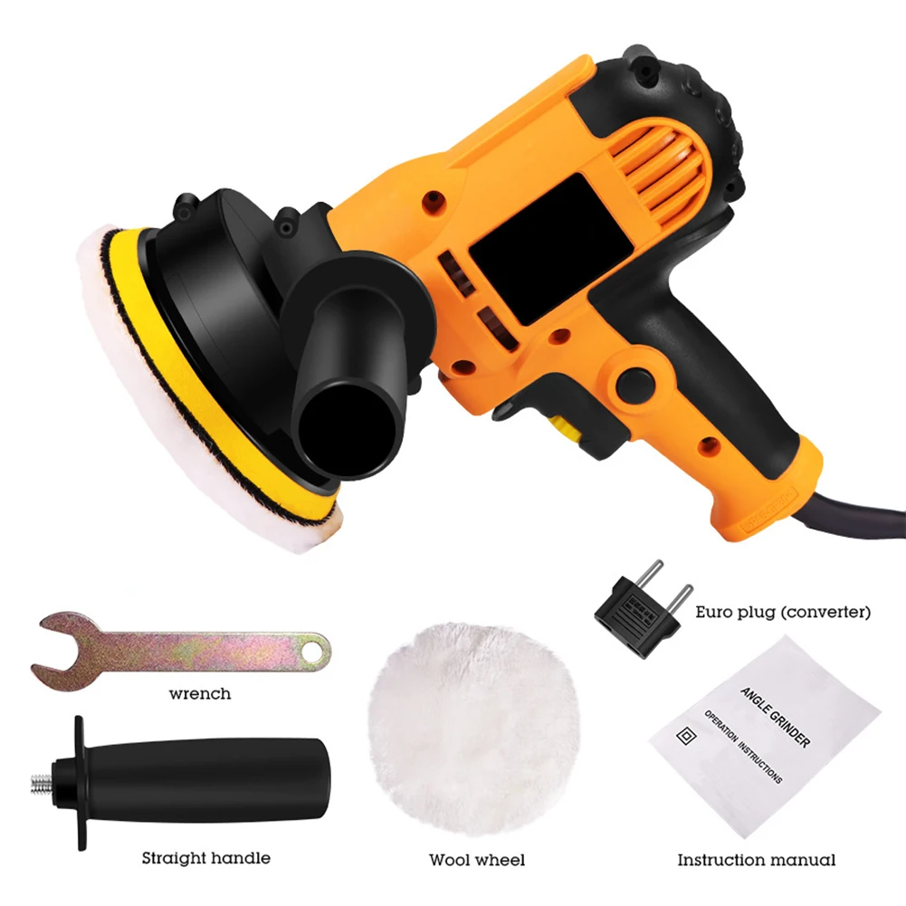 

Auto Sanding Powerful Electric Waxing Tool Adjustable Speed Paint Care Repair Exterior Car Polisher 220V Marble Tiles EU Plug