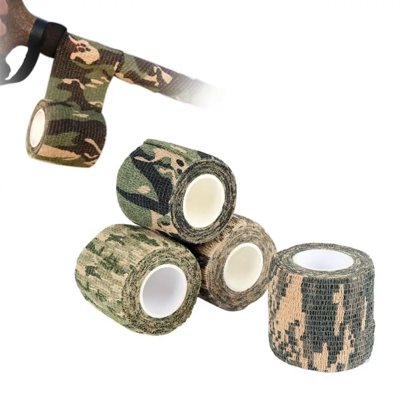 Самоклеящаяся эластичная Нетканая тактическая Камуфляжная Лента для охоты