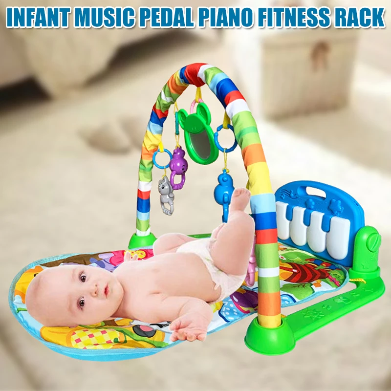 

Baby Play Mat Toys for 0-3-6-12 Months Activity Jungle Gym Playmat Tummy Time Mat with Piano Newborn Infant Toy NSV775