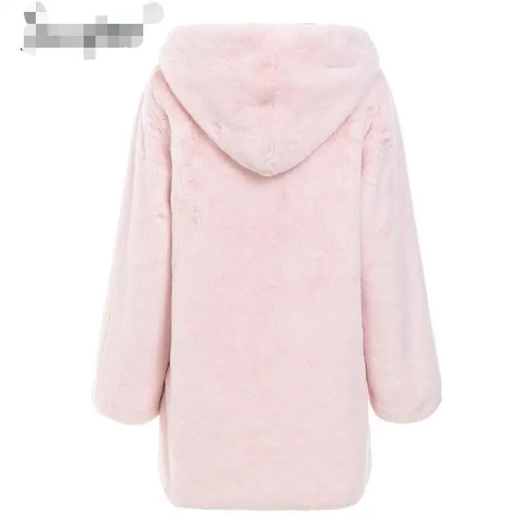 

Top Quality Winter Warm Coat Celebrity Fashion Long Sleeve Vintage Women Faux Fur Coat