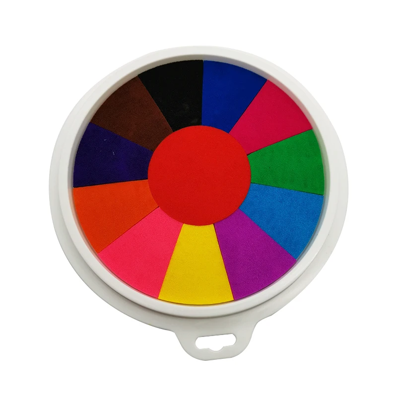 

Funny 6 Colors Ink Pad Stamp DIY Finger Painting Craft Cardmaking Large Round for Kids Education Drawing Toys Interactive Toys