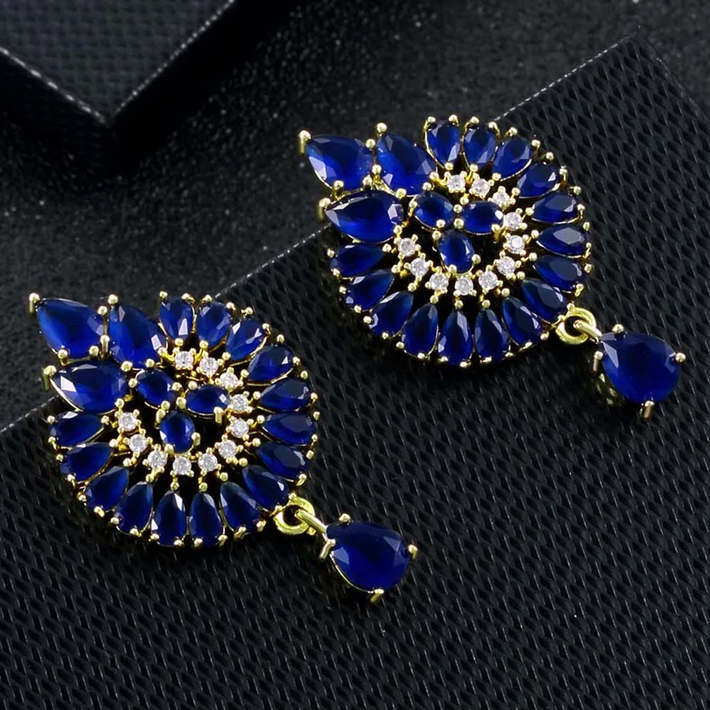 Роскошные винтажные геометрические женские серьги подвески с кубическим