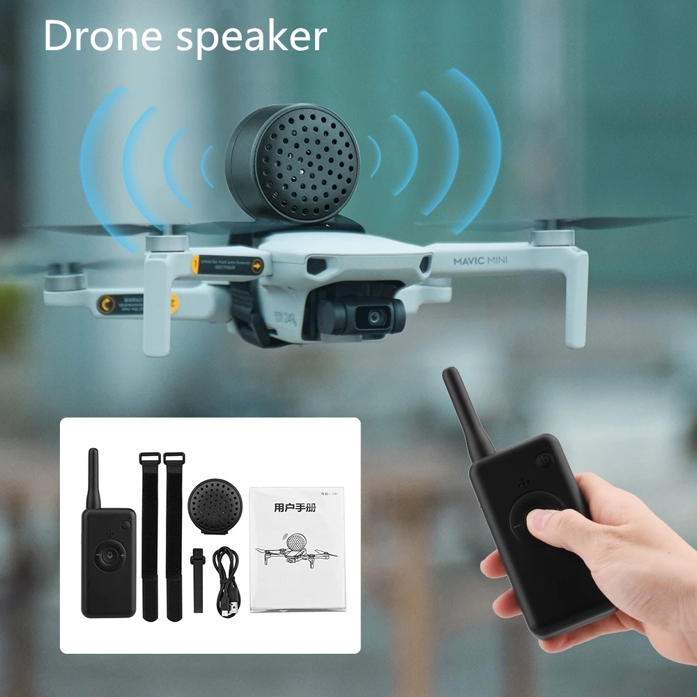 

Drone Speaker Wireless Megaphone Broadcasting Loudspeaker for DJI Air 2S/Mini/fimi/zino