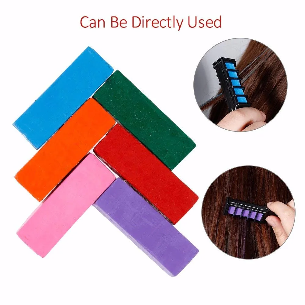 6 цветов s мини одноразовые для личного использования мелок волос цвет расческа