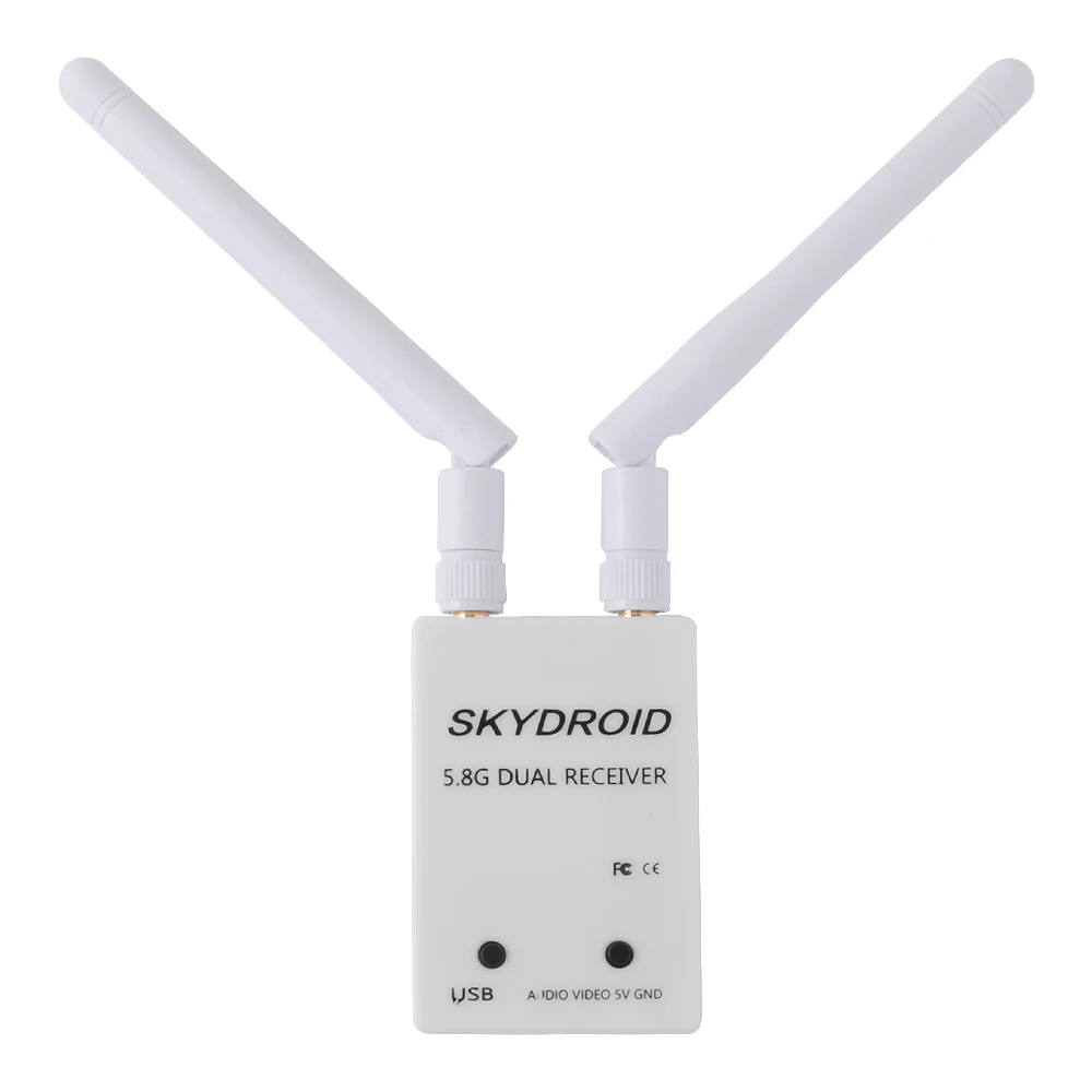 Skydroid UVC двойной антенный приемник управления OTG 5,8G 150CH полный канальный FPV приемник W/аудио для Android смартфонов