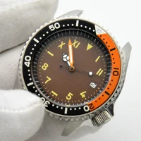 sk007 diving mechanical watch mens automatic mechanical watch aseptic coffee dial